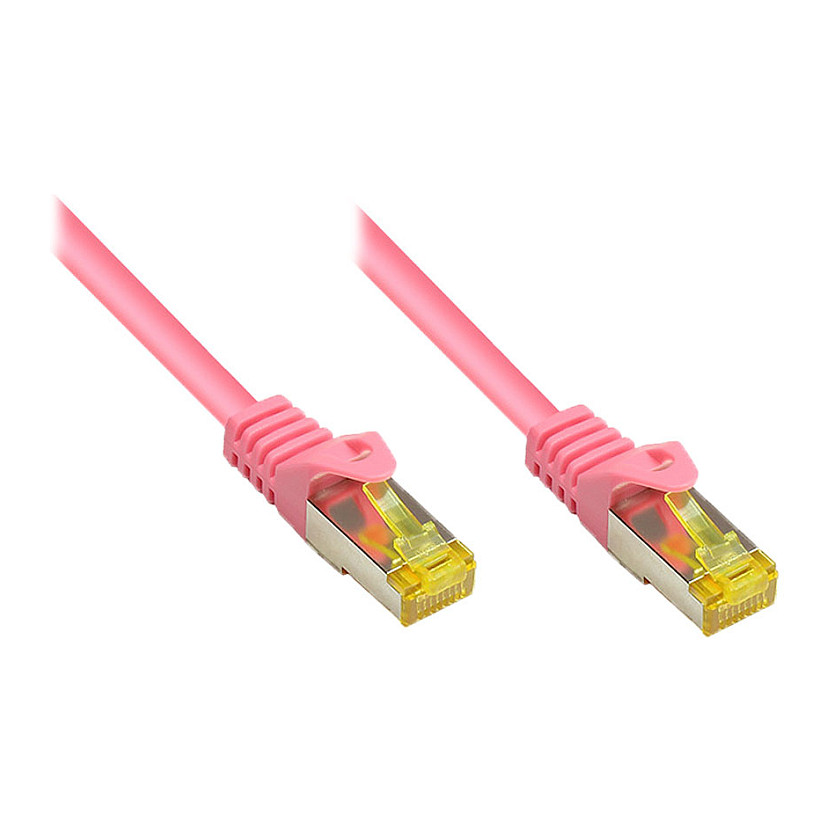 Good Connections Patchkabel m. Cat.7 Rohk. magenta 15m Netzwerk