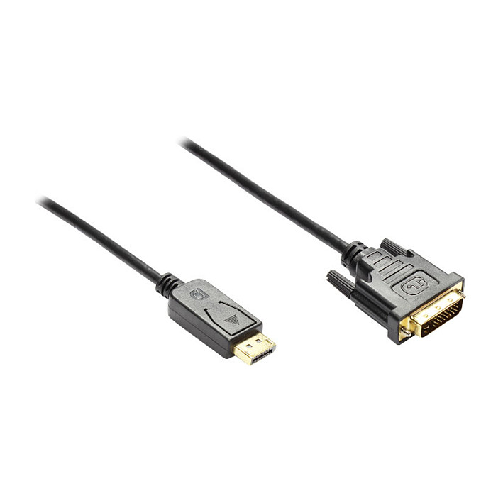 Good Connections Kabel DP-St.-DVI-D 24+1-St. schwarz 5m Display