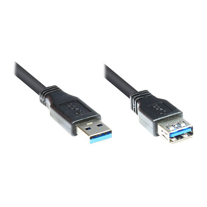 Good Connections USB3.0 Kabel A-St.-A-Bu. schwarz 0,5m