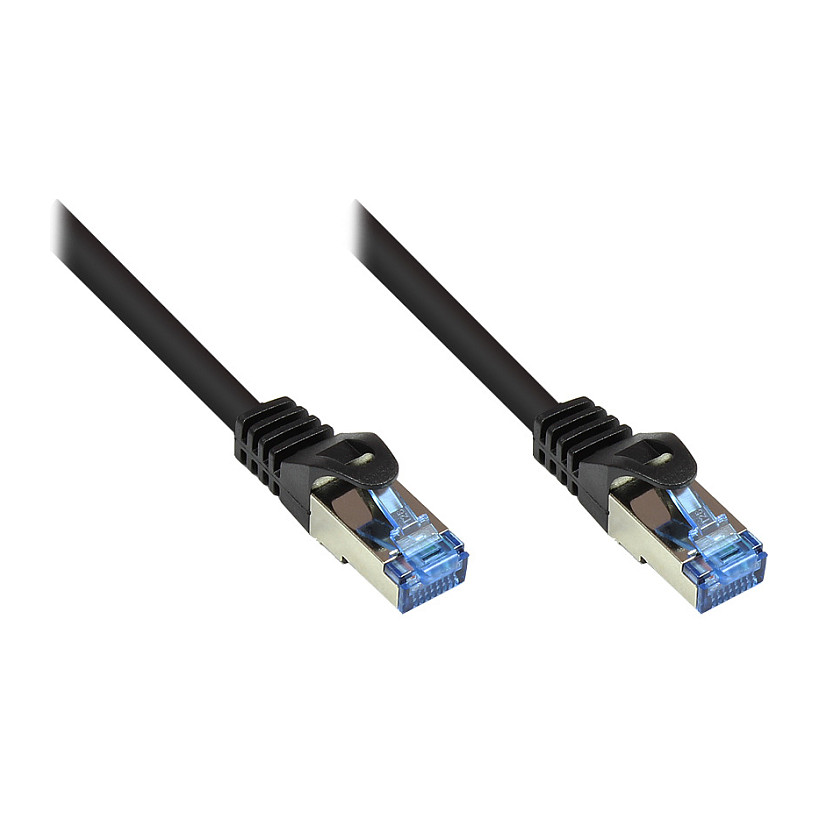 Good Connections Cat.6A Patchkabel S/FTP HF schwarz 20m Netzwerk