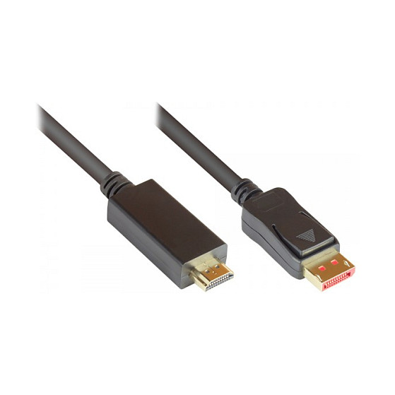 Alcasa DP14-HDMI3 video cable adapter Display