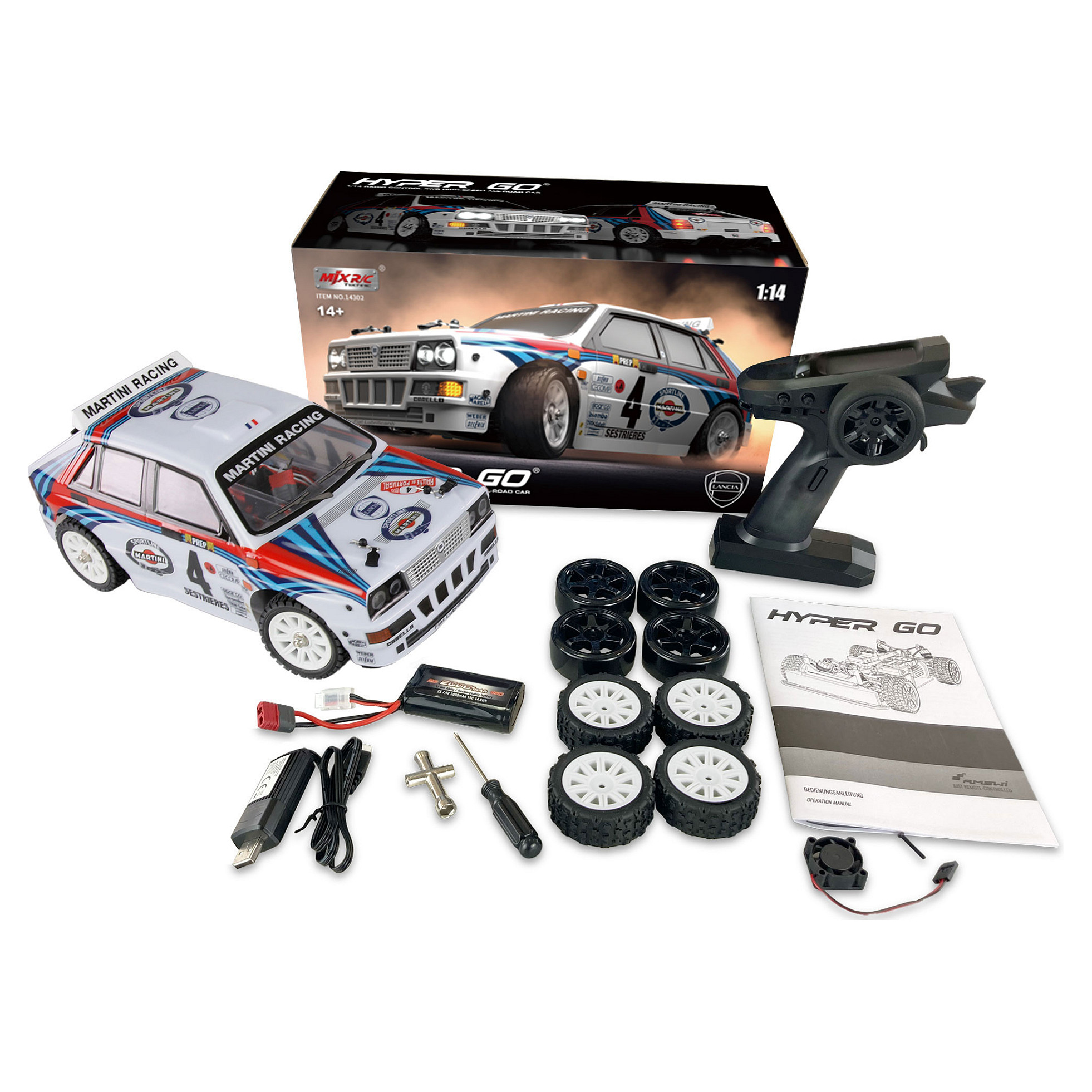 Amewi Hyper Go Lancia Delta HF Integrale Rallye/Drift 4WD 1: