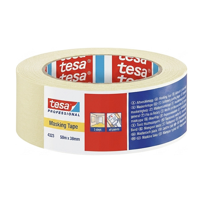 Tesa Kreppband 50m x 38mm Standard beige 04323 Werkzeuge