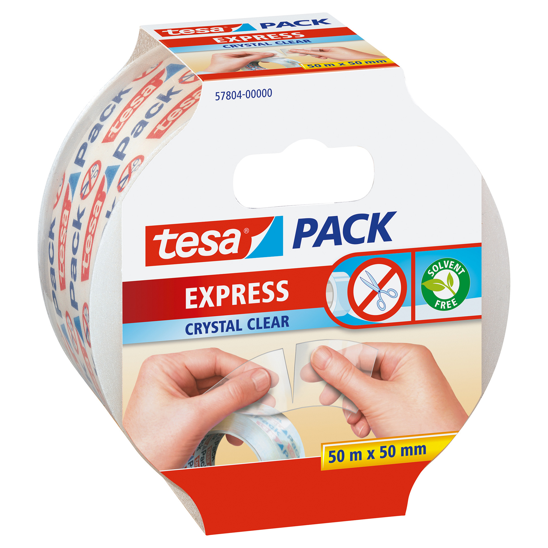 TESA EXPRESS 57804-00000-01 Packband tesapack® Transparent (L x B) 50 m x 50 mm 1 St.