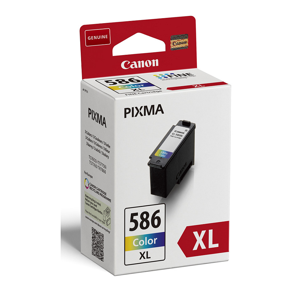 Canon PG-595XL/CL-586XL + GP-501 50Sh. Value Pack ink cartridge