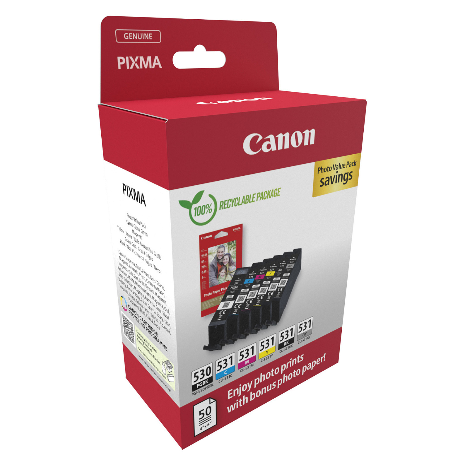 Canon PGI-530/CLI-531 PVP ink cartridge