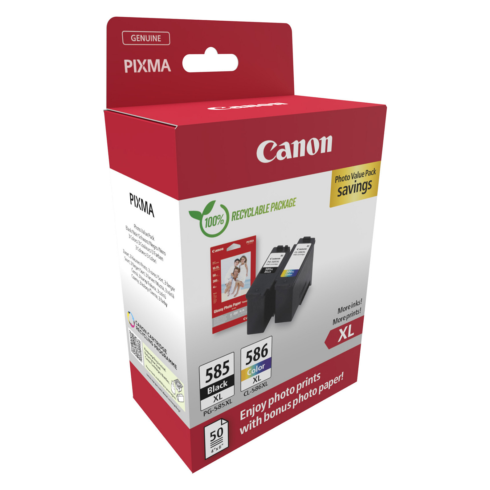Canon PG-585XL/CL-586 PVP ink cartridge