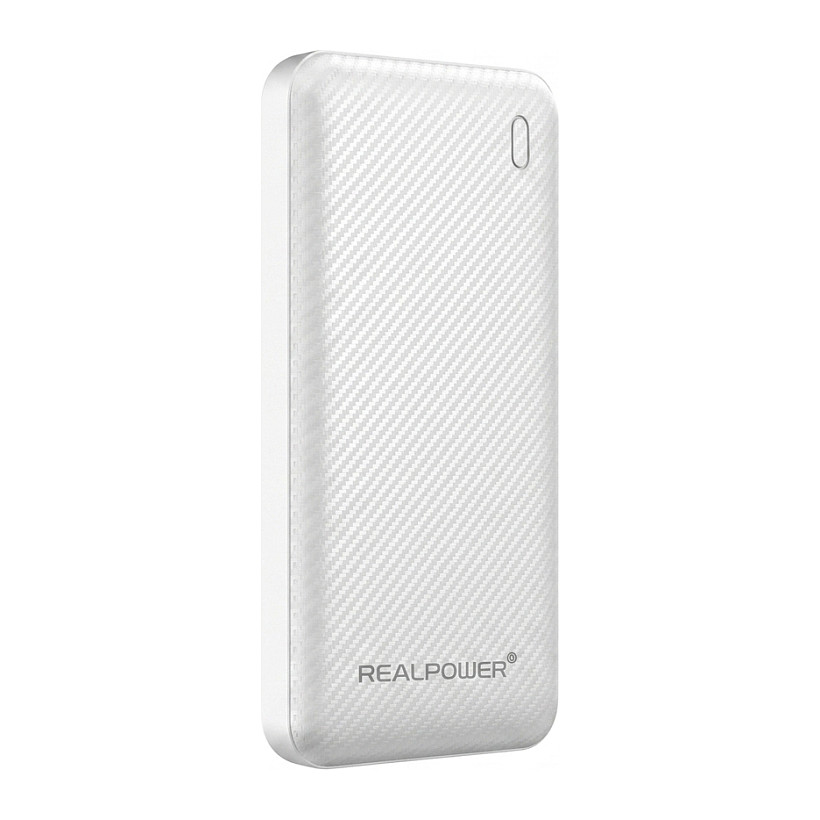 REALPOWER PB-10000 Plus,10.000 mAh,20W,2x USB-A,1x USB-C wei Smartphone Zubehör