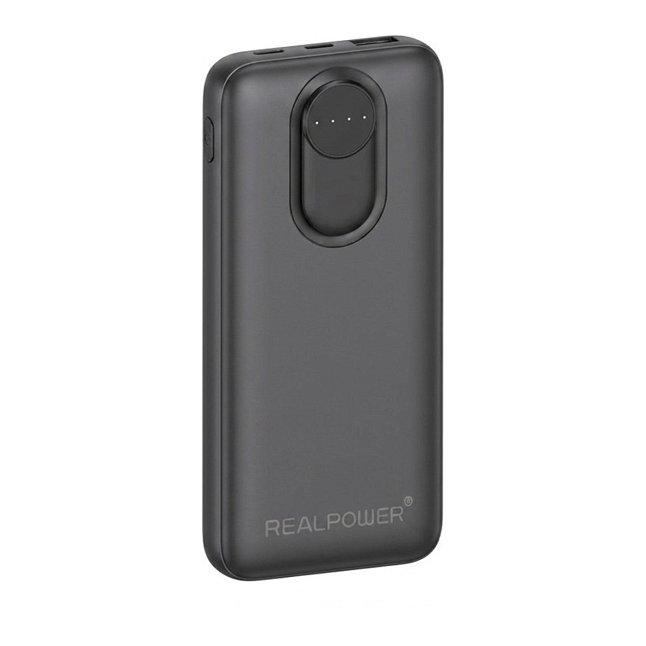 REALPOWER PB-20000 Pro,20.000 mAh,30W,2x USB-A,1x USB-C blac Smartphone Zubehör