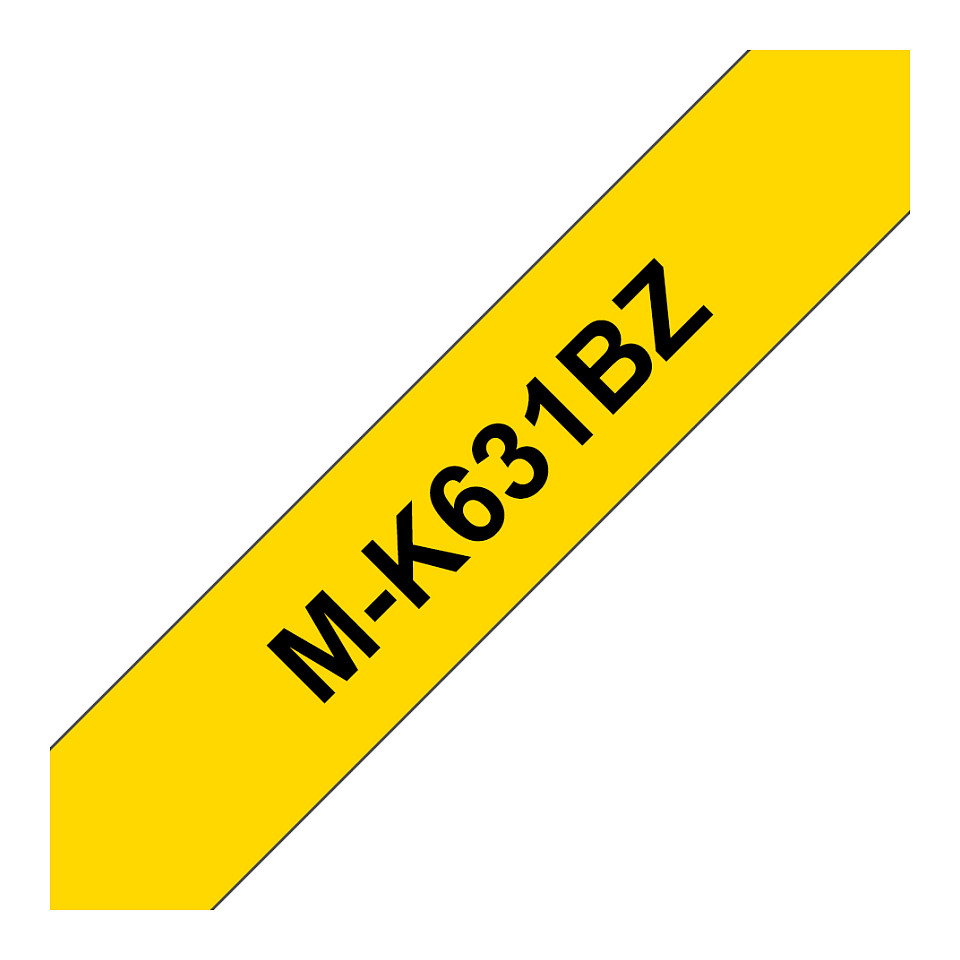 BROTHER Schriftband M-K631 (nicht lam.) Schwarz auf Gelb 12mm x 8m Zubehör Drucker