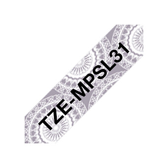 BROTHER TZe-MPSL31 Schriftband P-touch mit Muster (laminiert)4m lang Zubehör Drucker