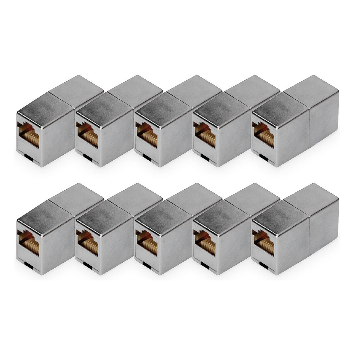 DIGITUS Modular Kupplung RJ45 CAT 5e, Klasse D, 10 Stück