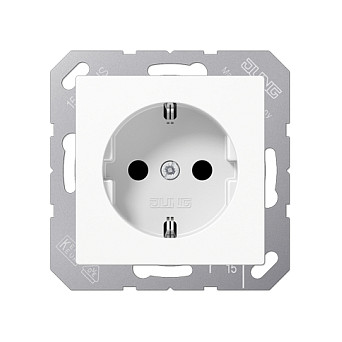 Jung Einsatz Schutzkontakt-Steckdose A 500, A creation, A plus Alpinwei A520WW (A520WW)