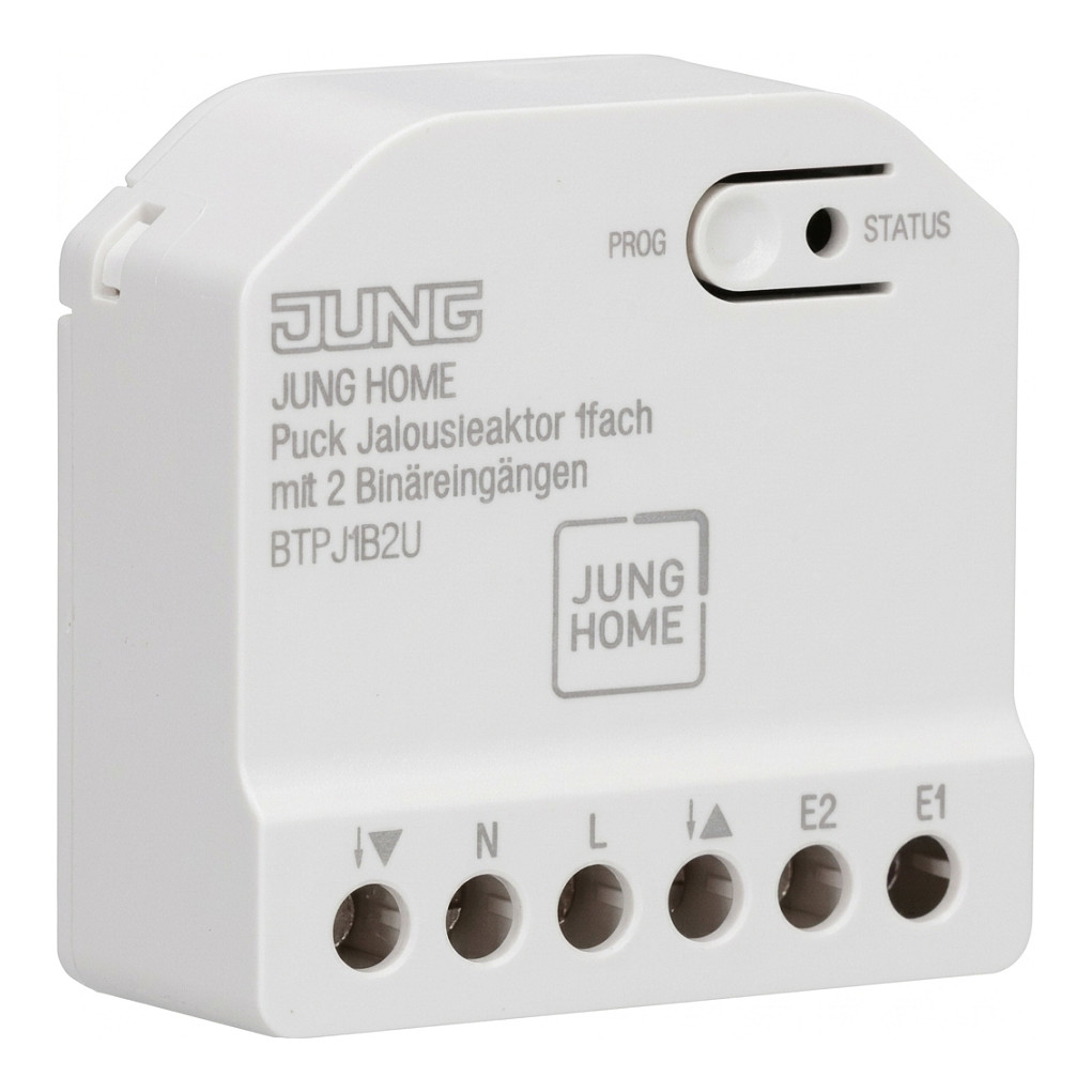 Jung BT P J1 B2 U JUNG HOME Puck Jalousieaktor 1fach avec 2 Binäreingängen