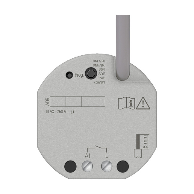 Jung 23001 1S U KNX Schaltaktor 1fach, UP, Secure