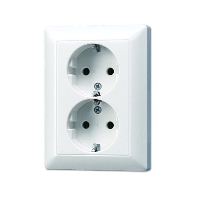 Jung AS 5020 U WW UP-Steckdose 2f für 1 UP-Dose Elektroinstallation