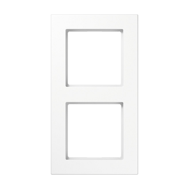 Jung A5582BFWW Rahmen 2f. bruchsicher f.waager. u.senkr.komb.