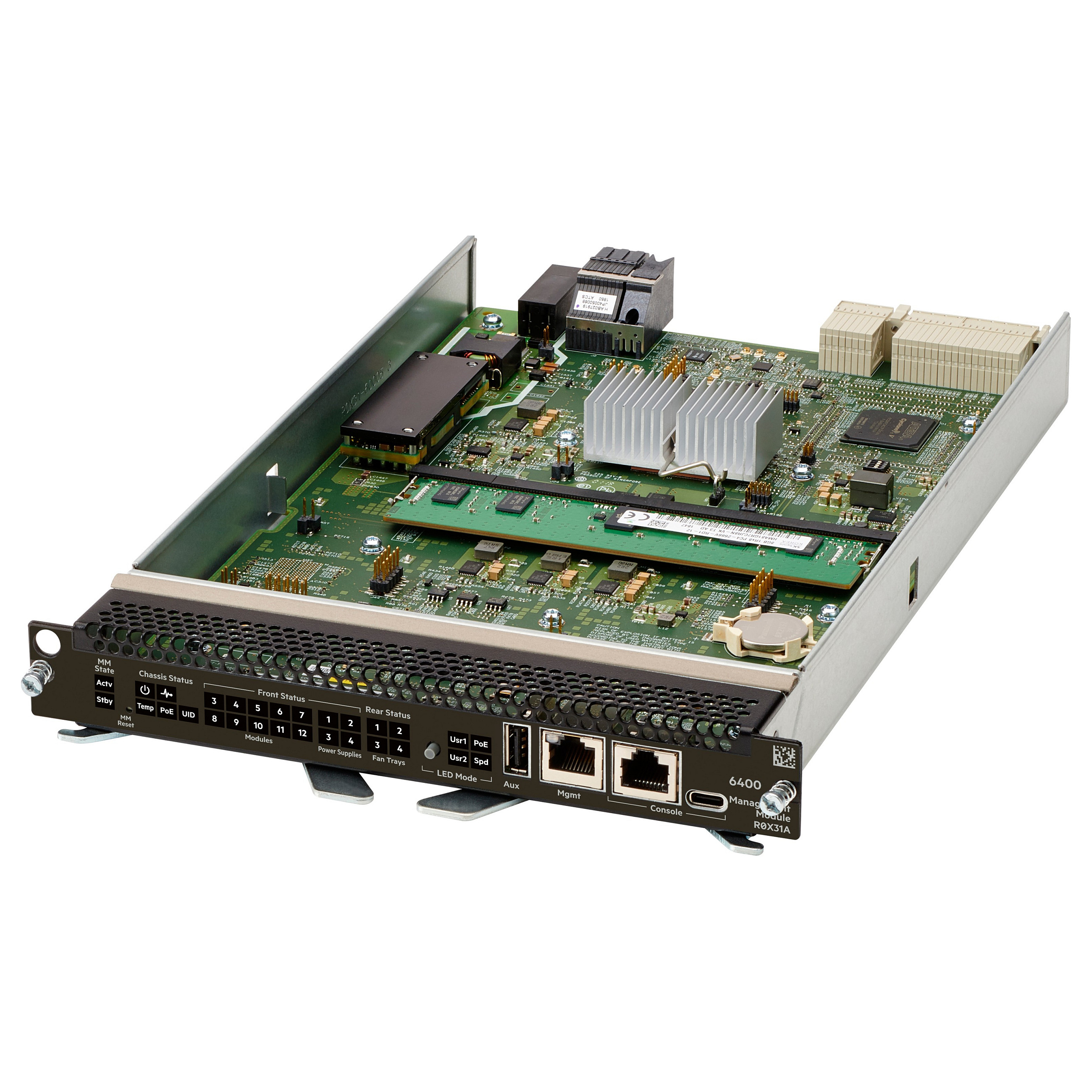 HPE Aruba Networking CX 6400 Management Module network switch module