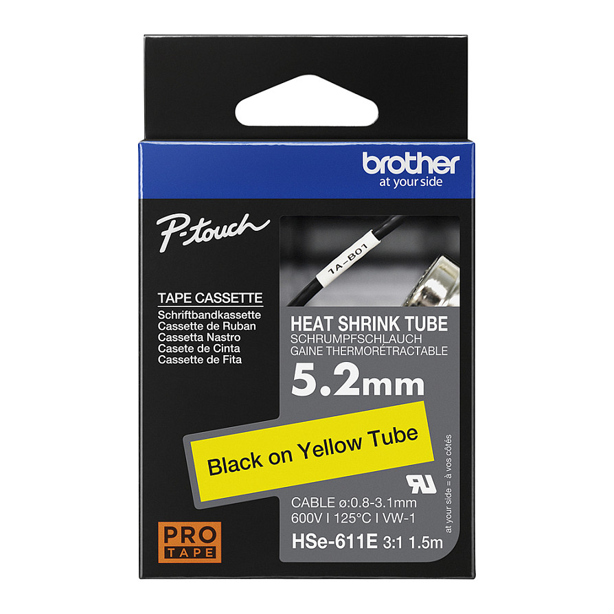 Brother HSE-611E label-making tape