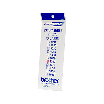 Brother ID2260 12 Aufkleber 22x60 mm (1x12 Stck.) Zubehör Drucker