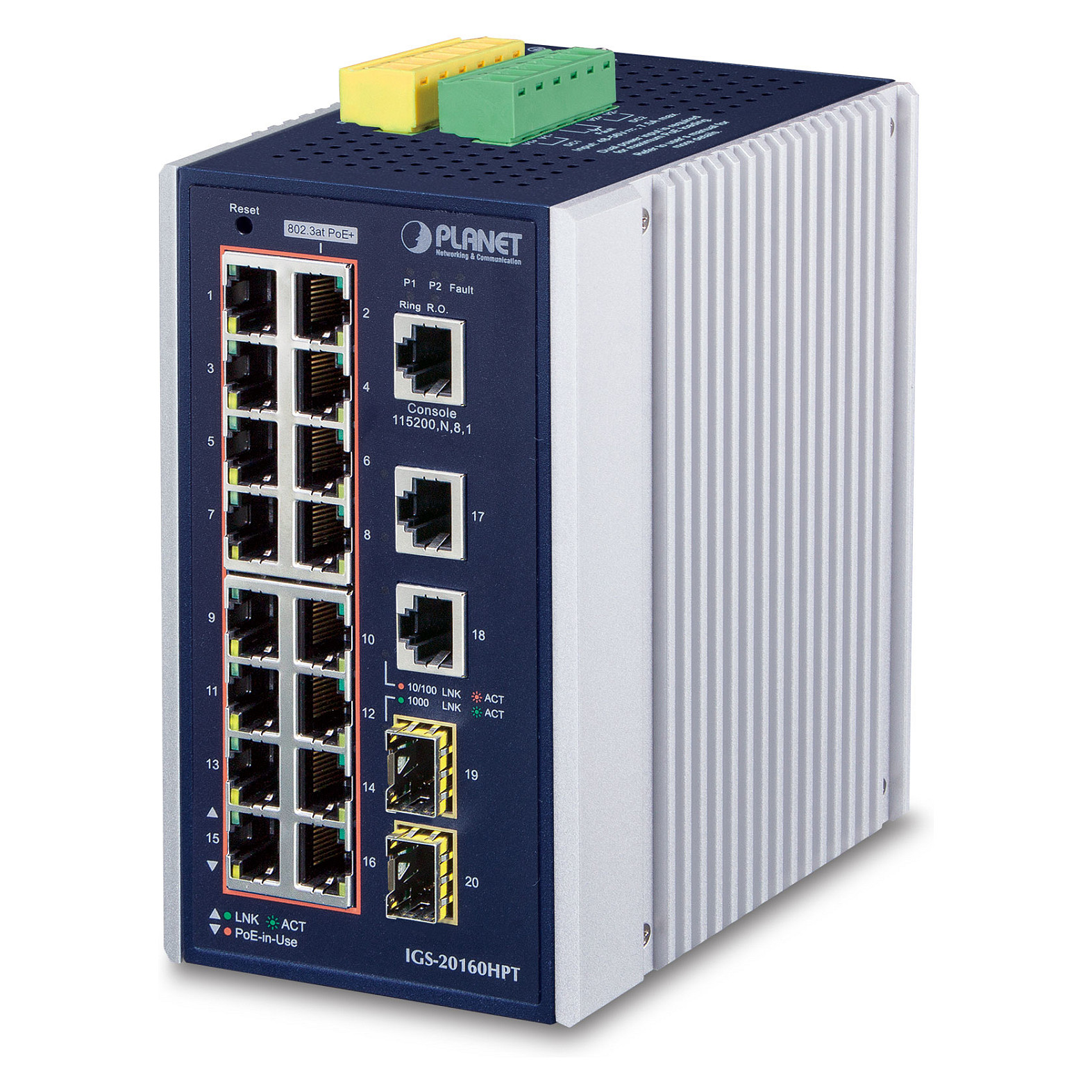 PLANET IGS-20160HPT network switch Switching Hubs