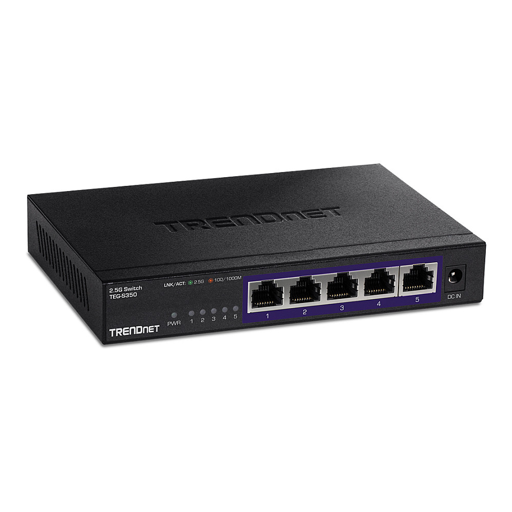 TRENDnet TEG-S380 8-Port 2.5G Switch, Unmanaged, schwarz