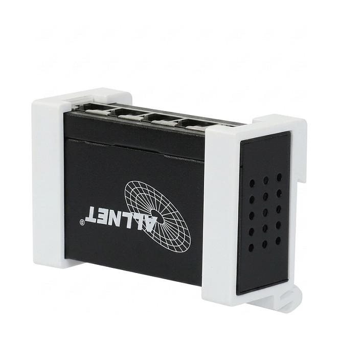 Shelly â€¢ Hutschiene â€¢ Pro Verteiler Switch 4 â€¢ 4x Pro Anschlüsse â€¢ 1x LAN Eingang â€¢ Lüfterlos â€¢ by ALLNET