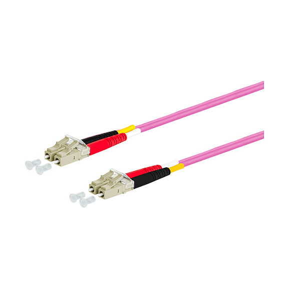 METZ CONNECT OpDAT Patchkabel LC-D/LC-D OM4, 0,5 m Netzwerk