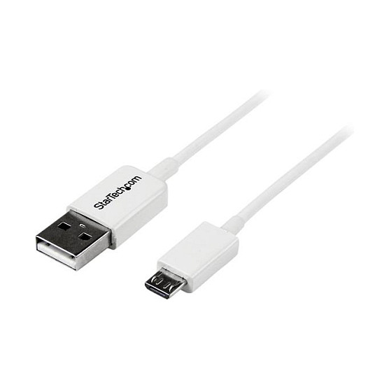 StarTech 0.5m White Micro USB Cable - A to Micro B
