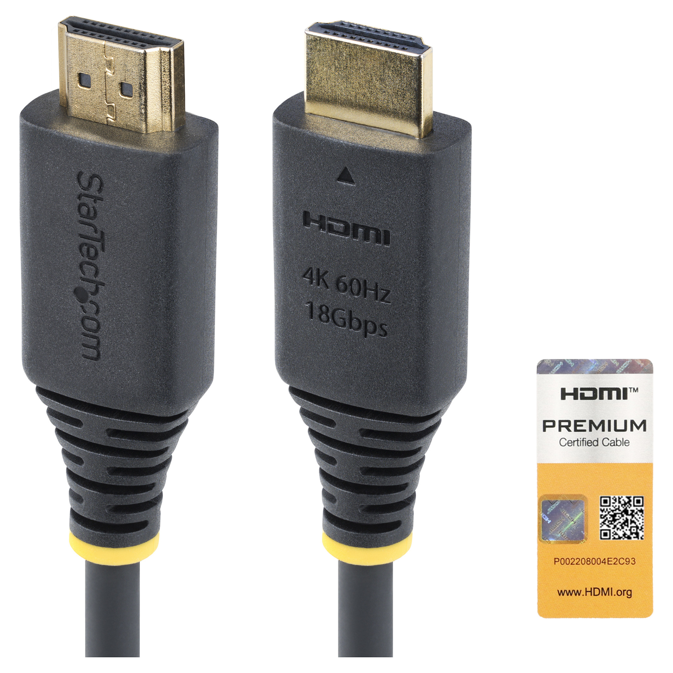 StarTech.com HDMI2-CABLE-4K60-3M HDMI cable Display