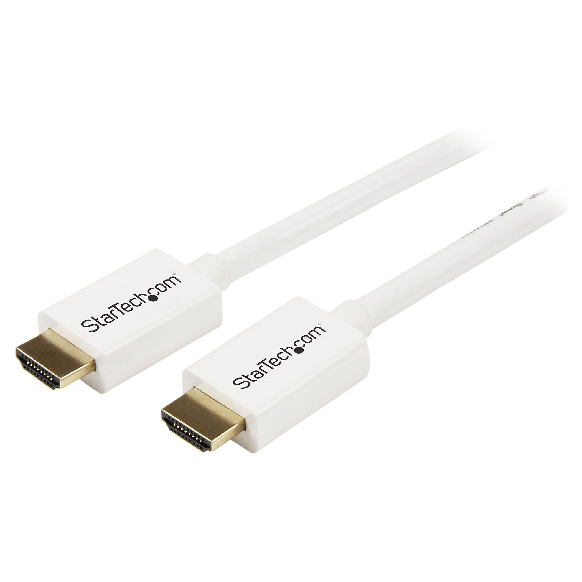 StarTech 5m 16 ft White CL3 In-wall High Speed HDMI Cable - Ultra HD 4k x 2k HDMI Cable - HDMI to HDMI M/M Display