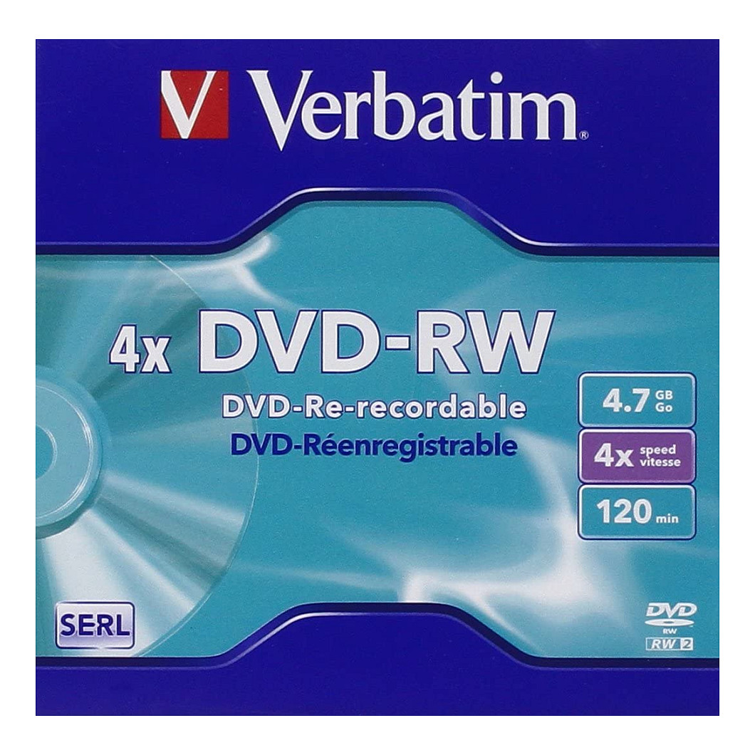 Verbatim DVD-RW Matt Silver 4x
