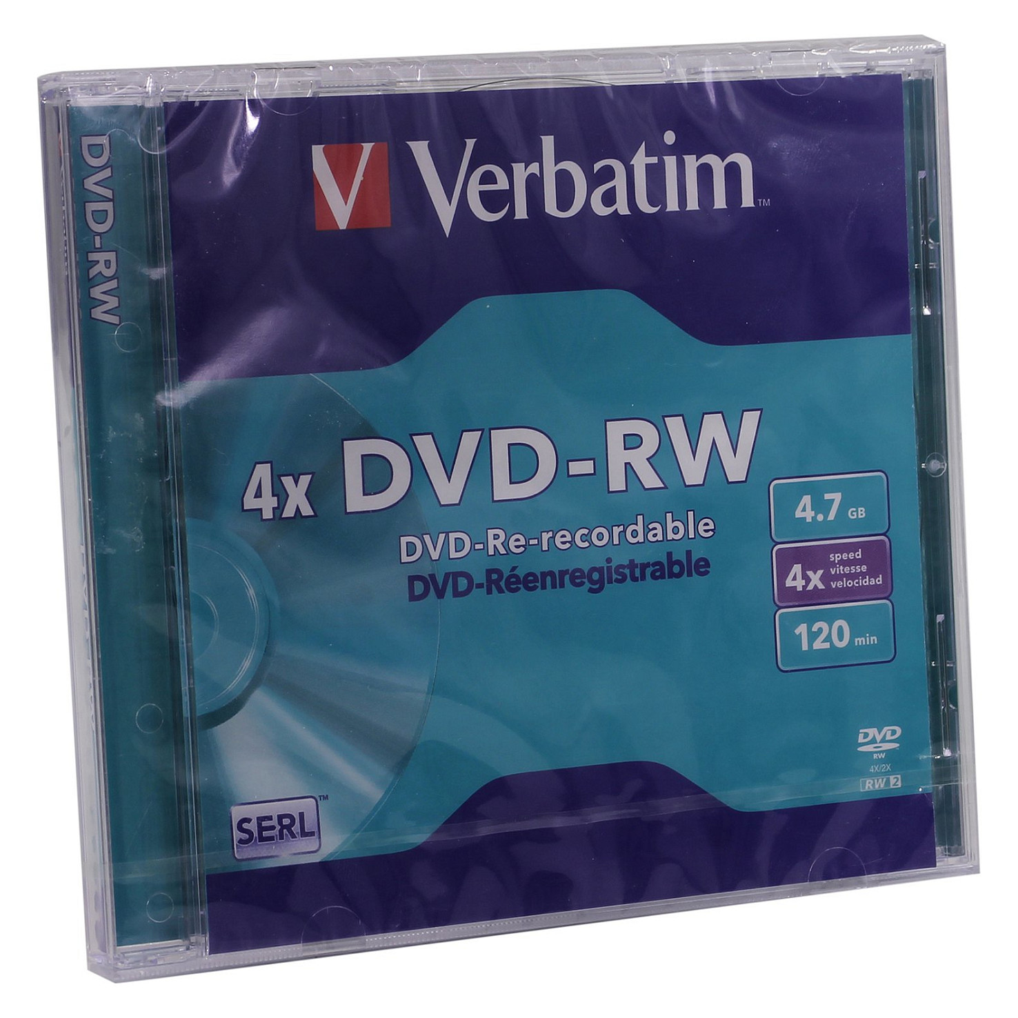Verbatim DVD-RW Matt Silver 4x