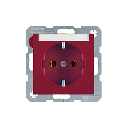 Berker 47508902 Steckdose SCHUKO m.Schriftfeld S.1/B.3/B.7 Glas Elektroinstallation