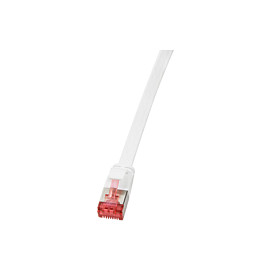 Logilink Flachpatchkabel RJ45 U/FTP Cat6 20,00m weiß