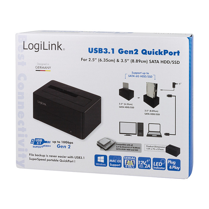 Logilink USB 3.1 Quickport für 2,5