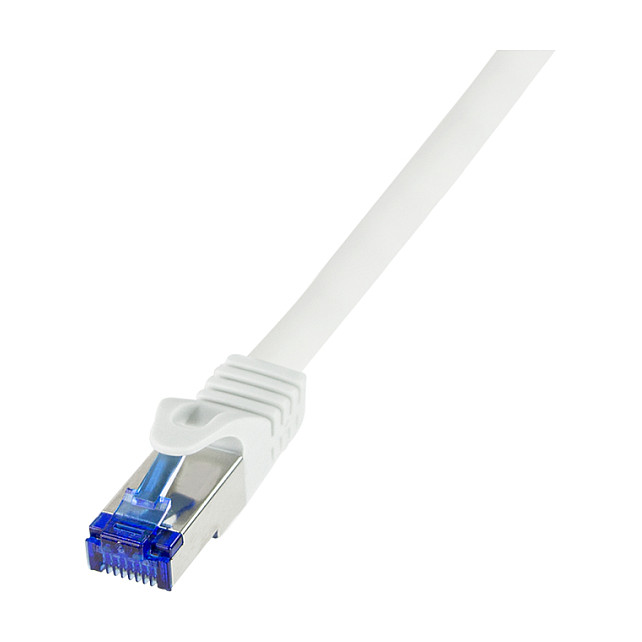 Logilink Patchkabel Ultraflex, Cat.6A, S/FTP, weiß, 7,5 m