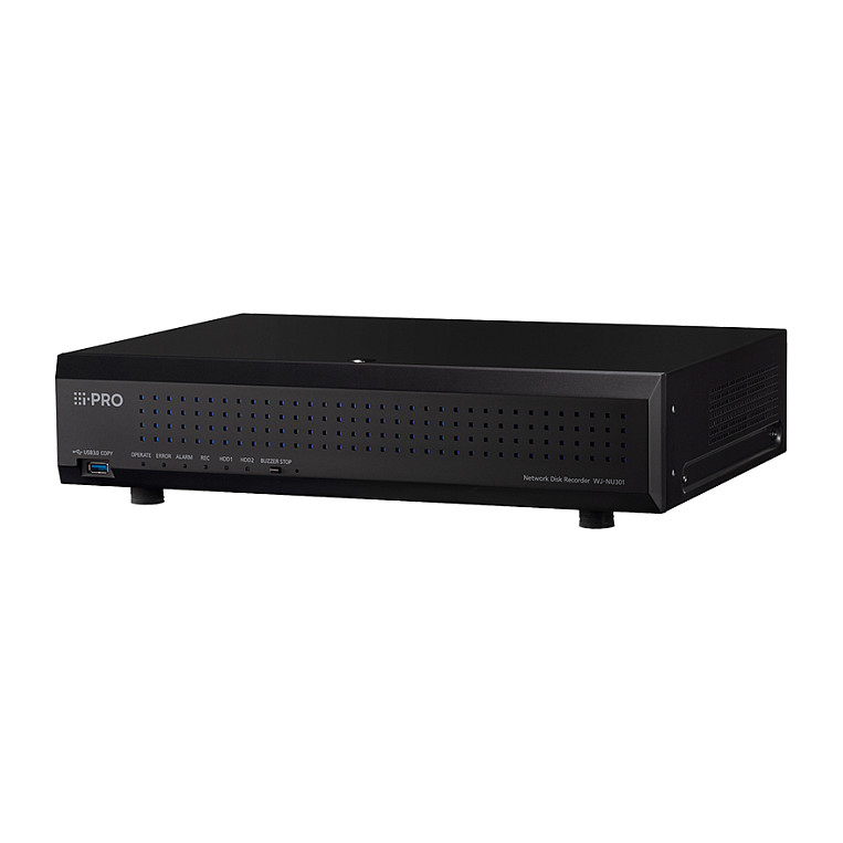 i-PRO WJ-NU301 NVR, 16 Kamerakanle, 16x 100Mbps (POE), 1x 1.000 Mpbs