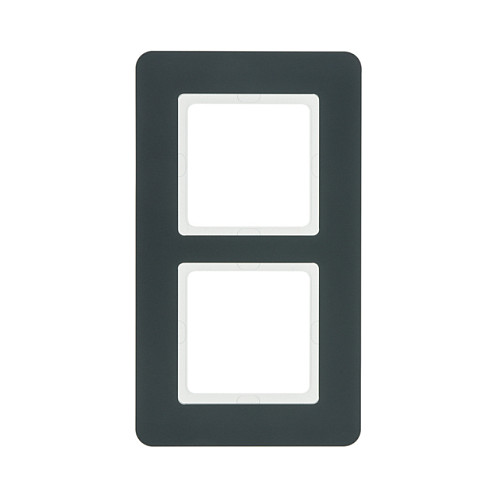 Berker 10126186 Rahmen 2fach, Q.7, anthrazit samt Elektroinstallation