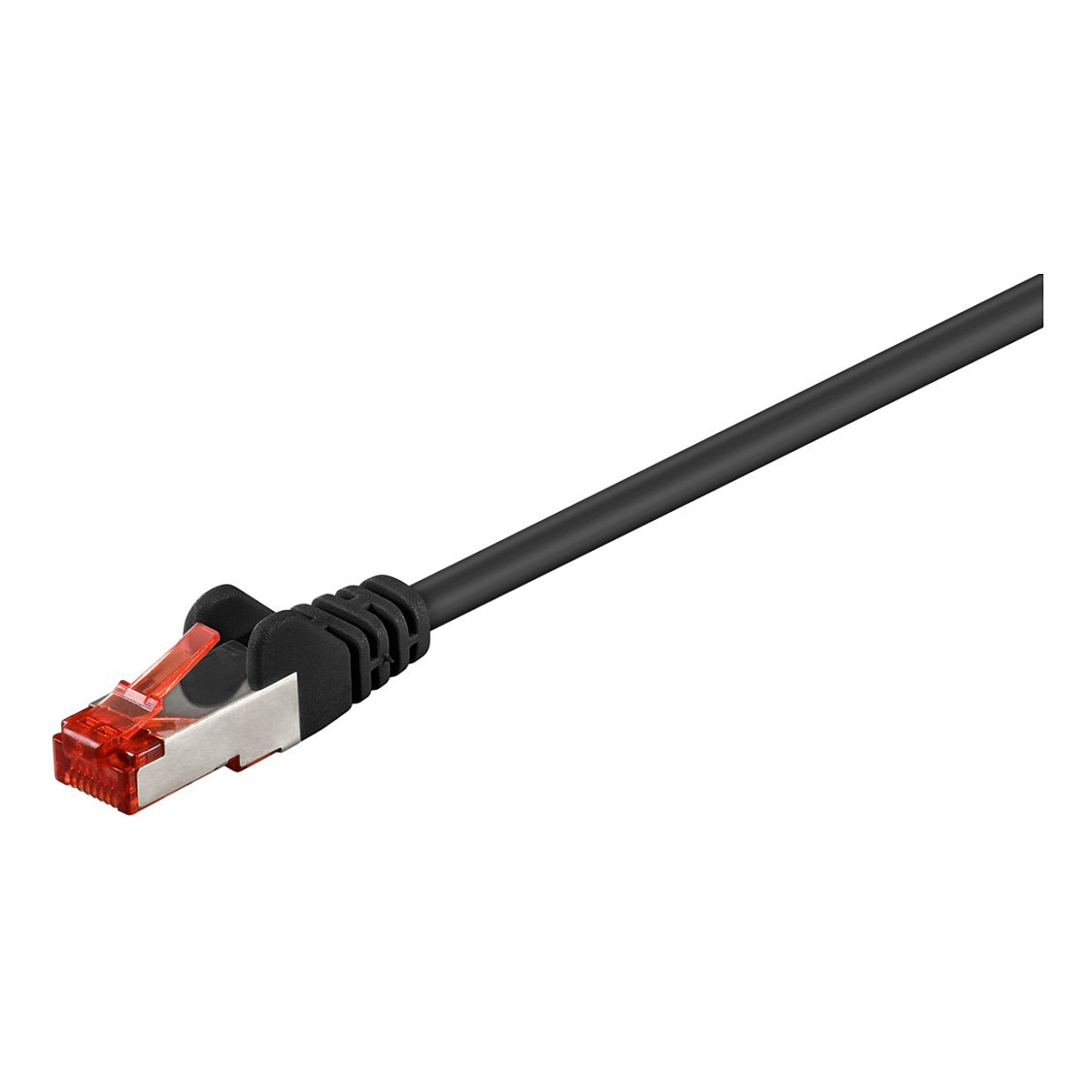 Goobay 1m CAT 6 Patchkabel, S/FTP (PiMF), schwarz