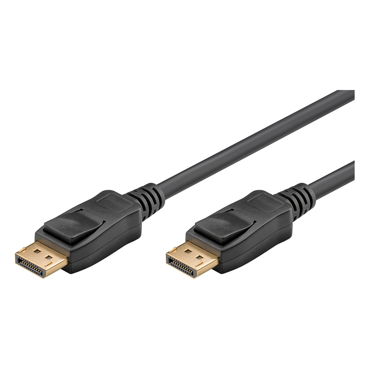 Goobay DisplayPort 2.0/2.1 Kabel, 16K @ 60Hz, 80 Gbit/s (schwarz, 2 Meter)