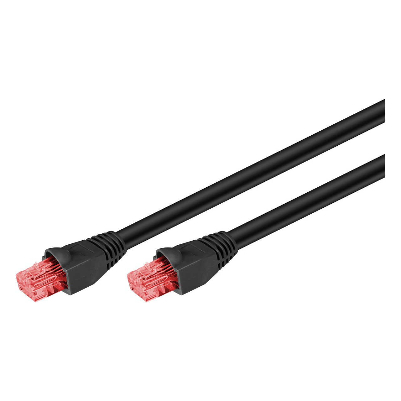 Goobay CAT.6 Outdoor-Patchkabel U/UTP (schwarz, 10 Meter)
