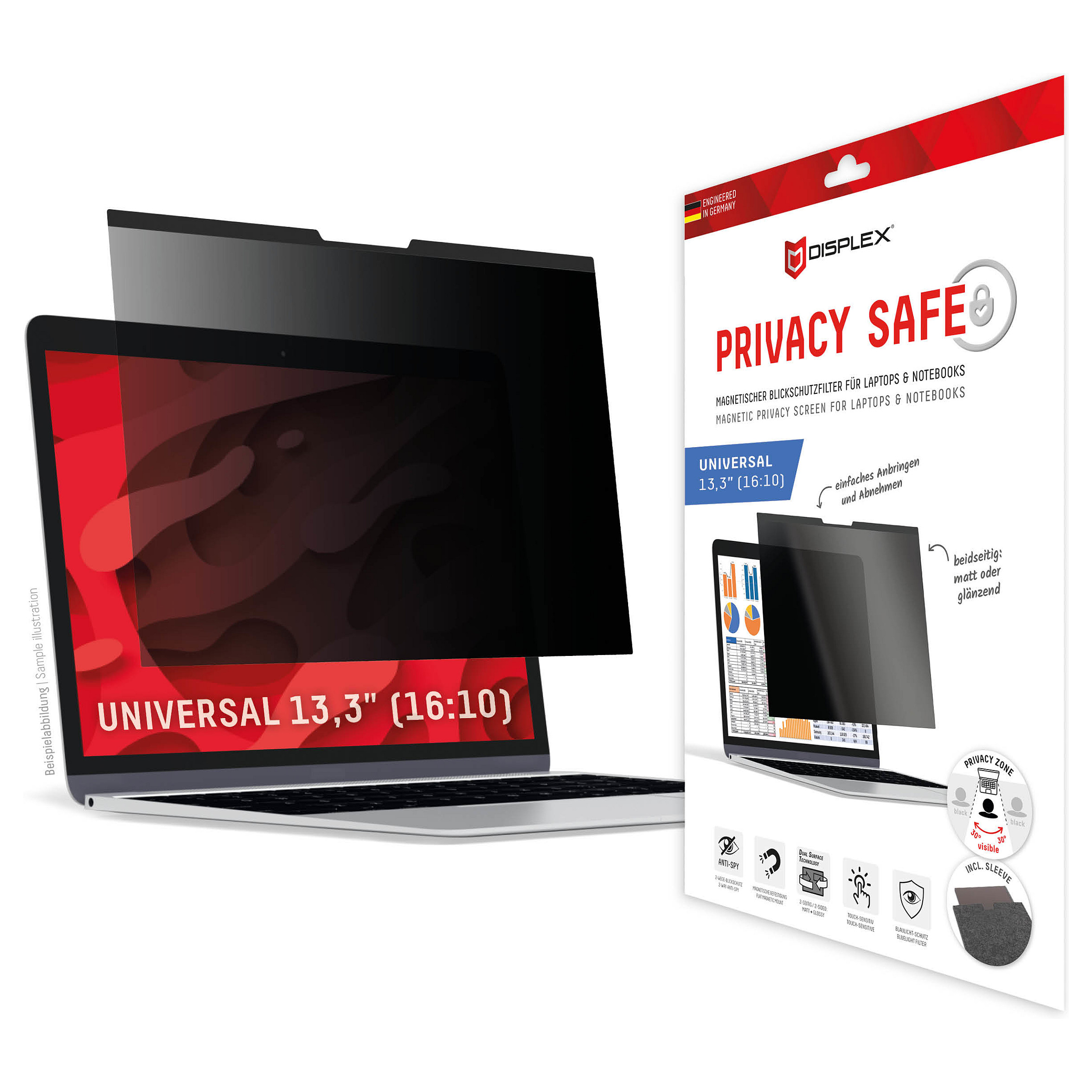 Displex 01761 display privacy filter Blickschutzfilter