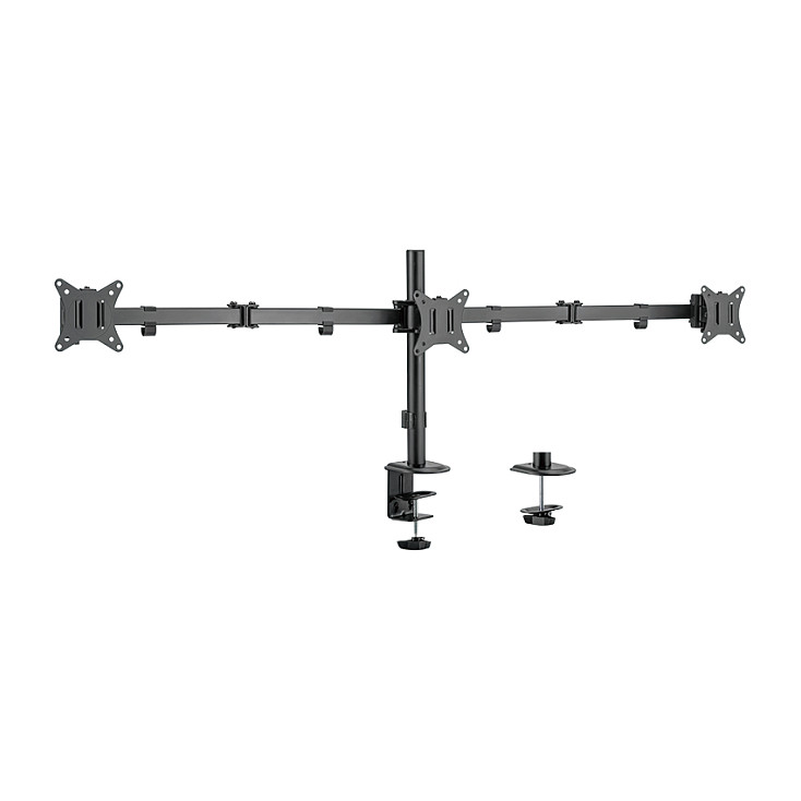 LOGILINK BP0173 Triple monitor mount 17-27inch arm length each 658mm aluminum Display Zubehör