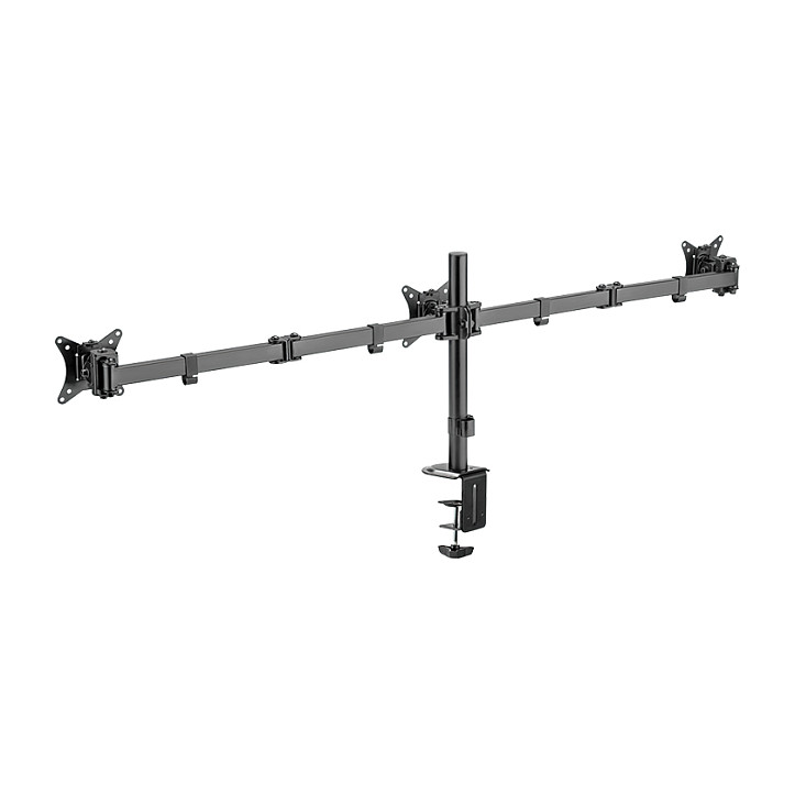 LOGILINK BP0173 Triple monitor mount 17-27inch arm length each 658mm aluminum