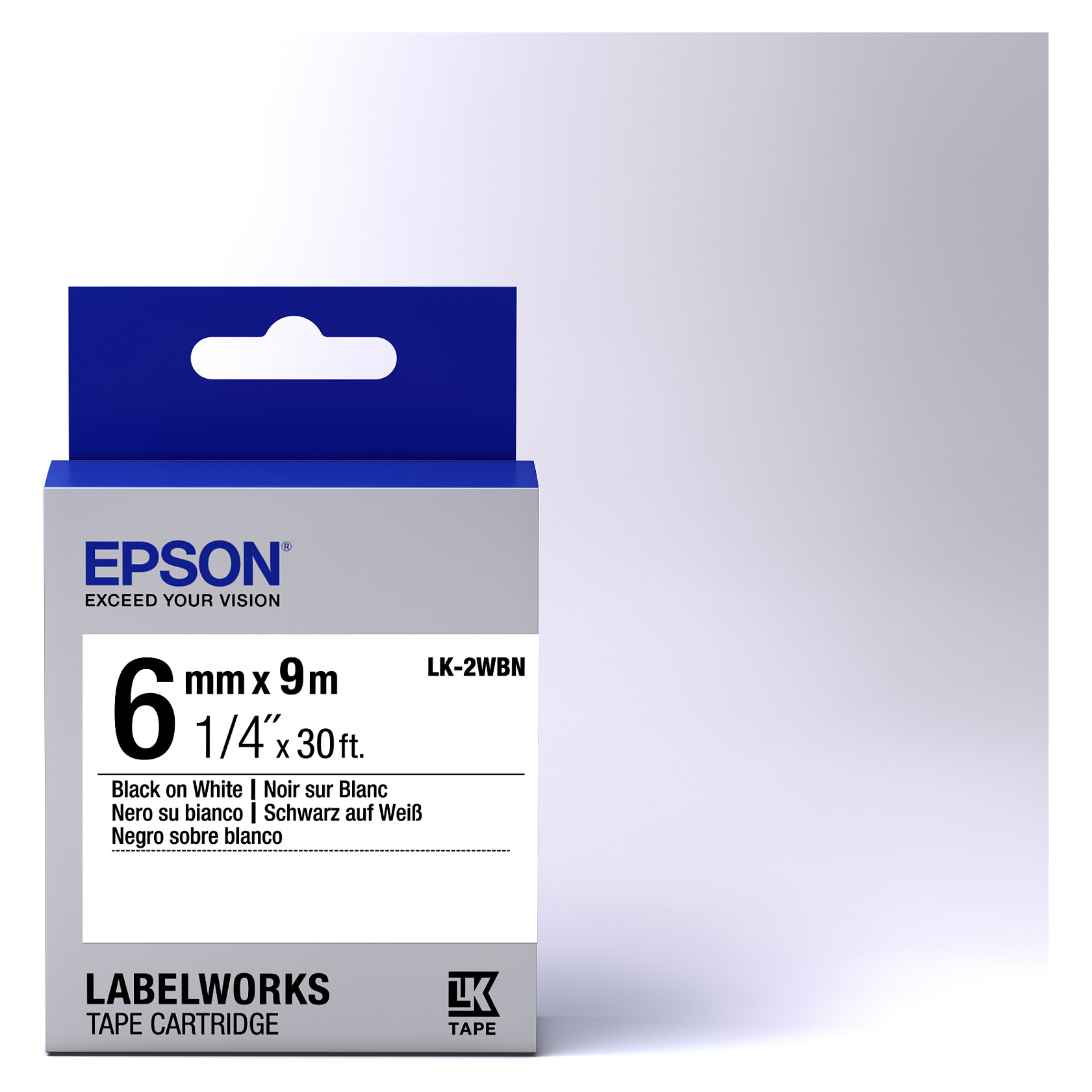 Epson LK-2WBN label-making tape