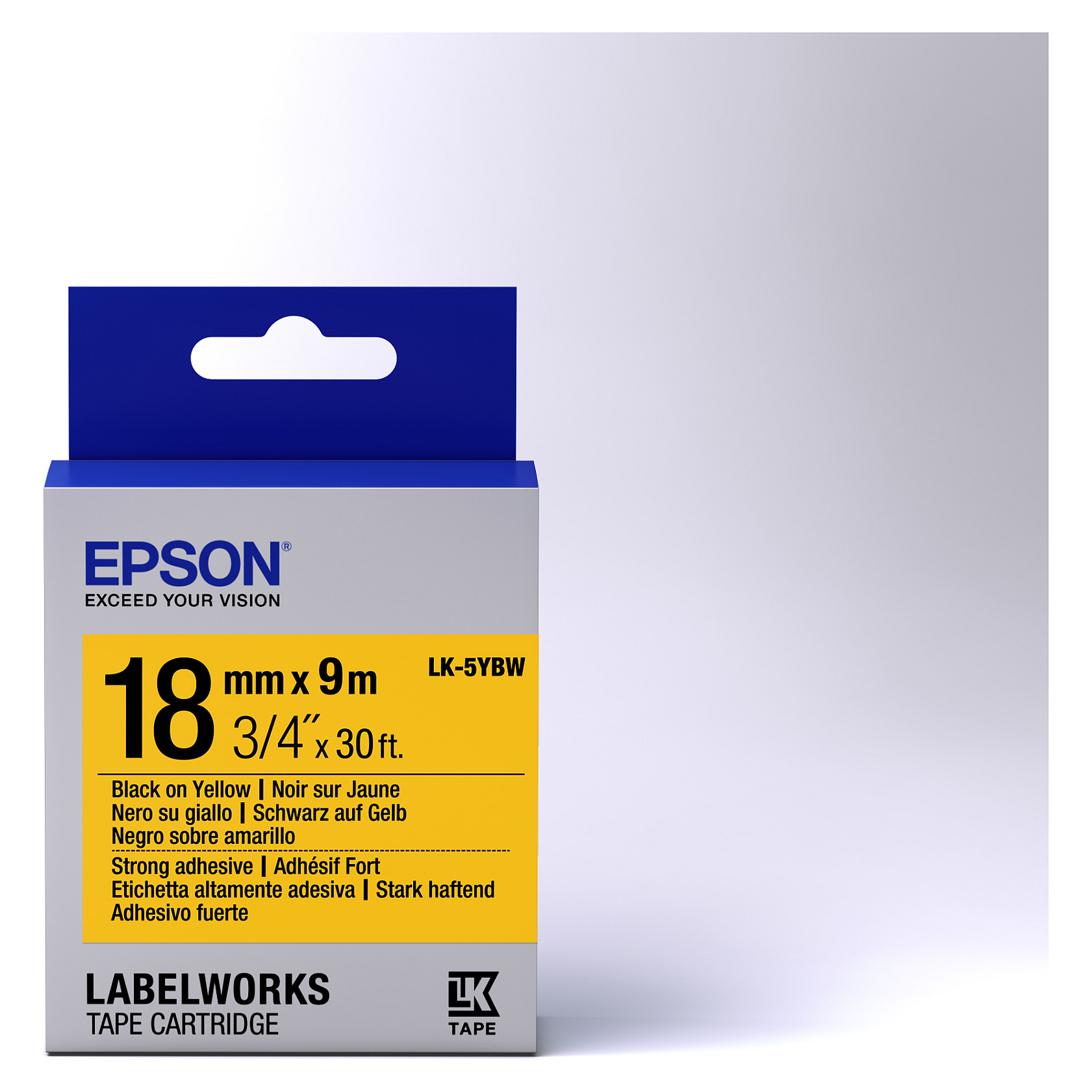 Epson LK-5YBW label-making tape