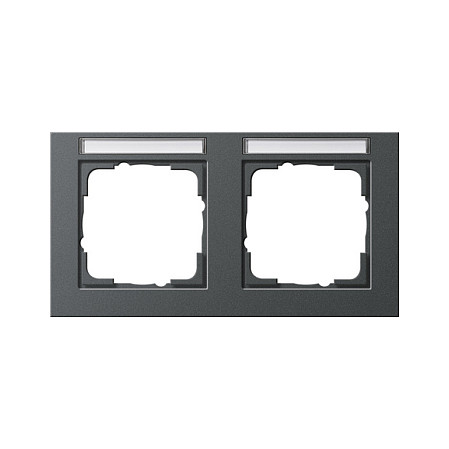 Gira 109223 Rahmen 2f BSF anthrazit E2 waagerecht Elektroinstallation