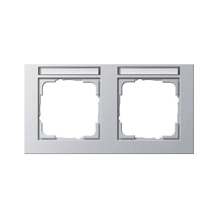 Gira 109225 Rahmen 2f BSF Farbe alu E2 waagerecht Elektroinstallation