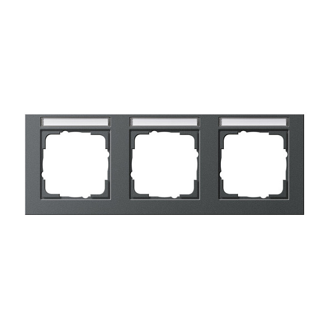 Gira 109323 Rahmen 3f BSF anthrazit E2 waagerecht Elektroinstallation